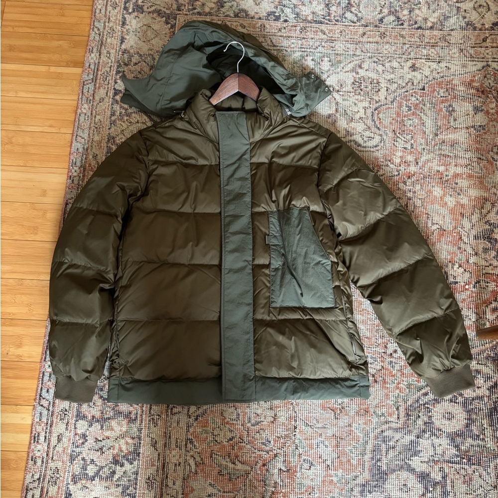 Everlane Olive Green Puffer Jacket